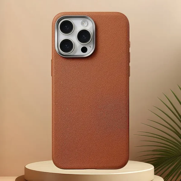 Electroplating Frame Litchi Pattern iPhone Cases
