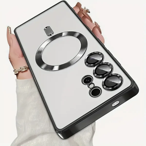 Luxury Magnetic Wireless Charging Samsung Cases