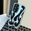 Hollow Out Flame Fire Samsung Cases