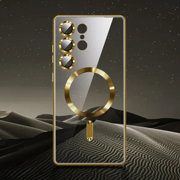 Luxury Magnetic Wireless Charging Samsung Cases