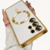 Luxury Magnetic Wireless Charging Samsung Cases