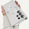 Luxury Magnetic Wireless Charging Samsung Cases