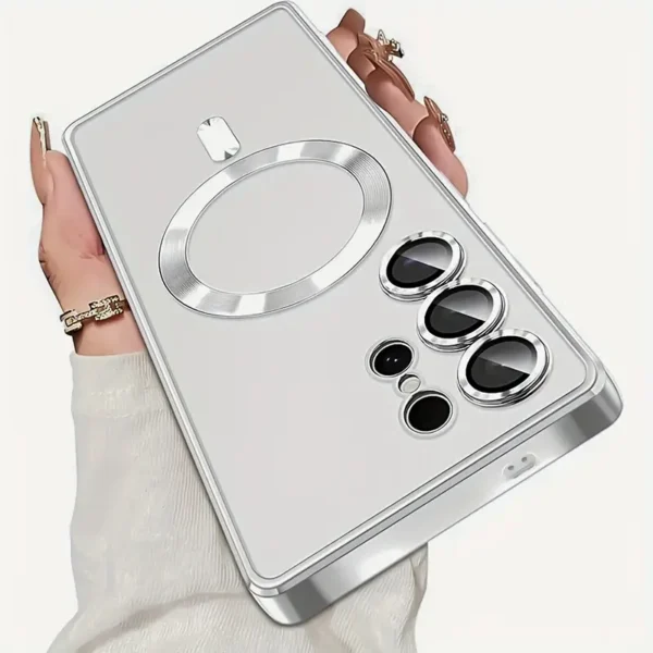 Luxury Magnetic Wireless Charging Samsung Cases