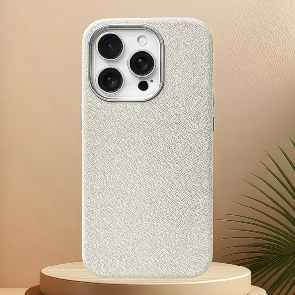 Electroplating Frame Litchi Pattern iPhone Cases