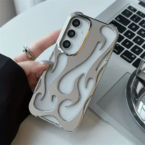 Hollow Out Flame Fire Samsung Cases