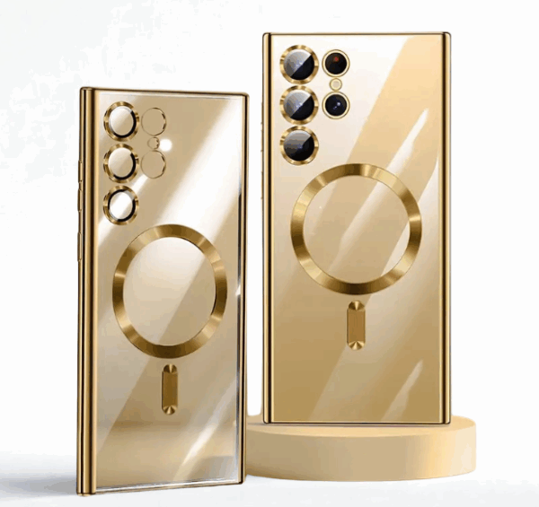 Luxury Magnetic Wireless Charging Samsung Cases