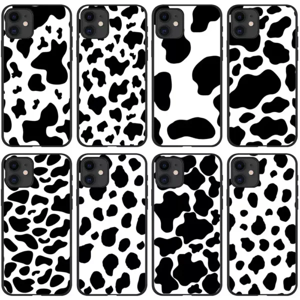 Monochrome Moo & Spots iPhone Cases