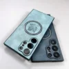 Synthetic Sheepskin Faux Leather Samsung Cases
