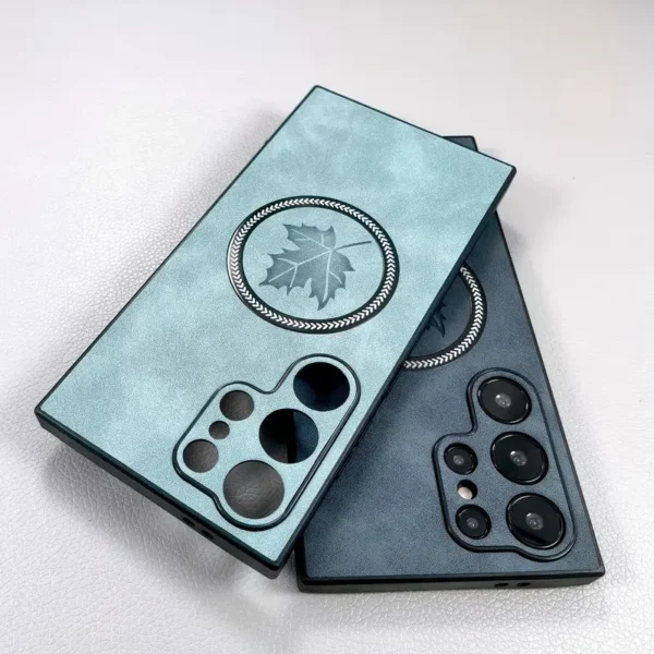 Synthetic Sheepskin Faux Leather Samsung Cases