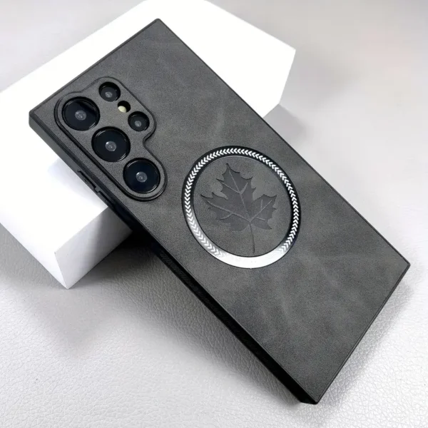 Synthetic Sheepskin Faux Leather Samsung Cases