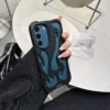 Black Flame Shell Samsung Cases