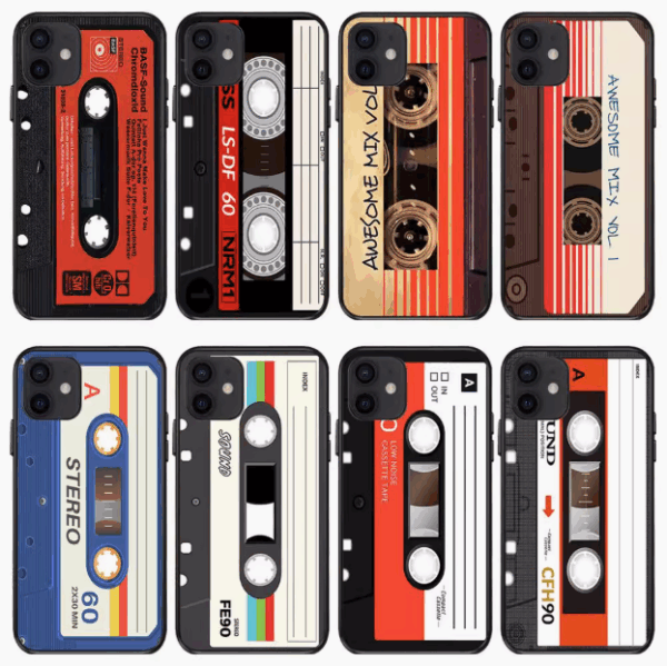 Retro Rewind Vintage Tech Aesthetic iPhone Cases