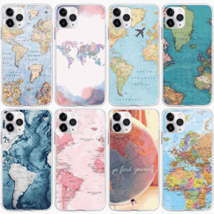 World Map iPhone Cases