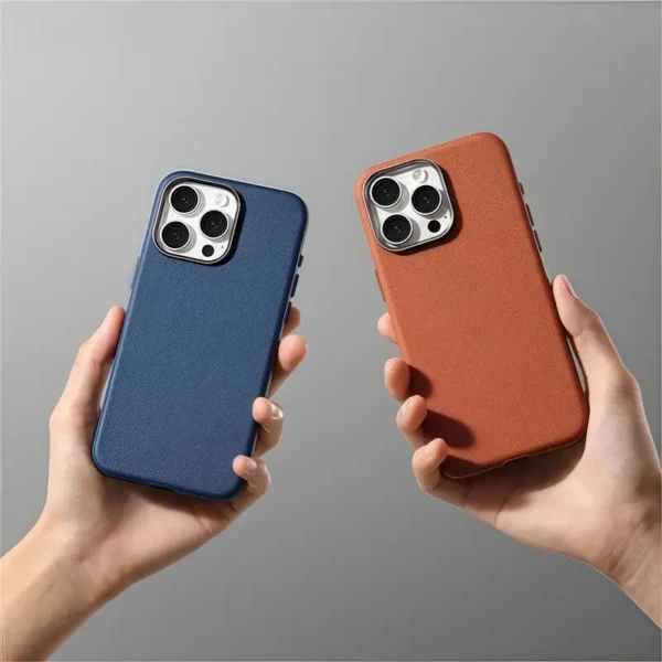 Electroplating Frame Litchi Pattern iPhone Cases