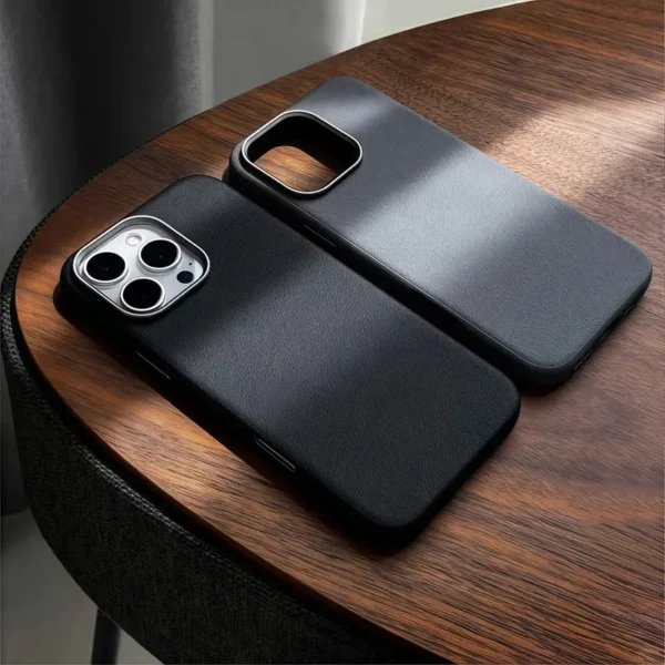 Electroplating Frame Litchi Pattern iPhone Cases