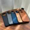 Electroplating Frame Litchi Pattern iPhone Cases