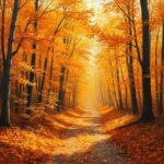 Calm Autumn Alley