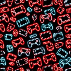 Neon Retro Controllers