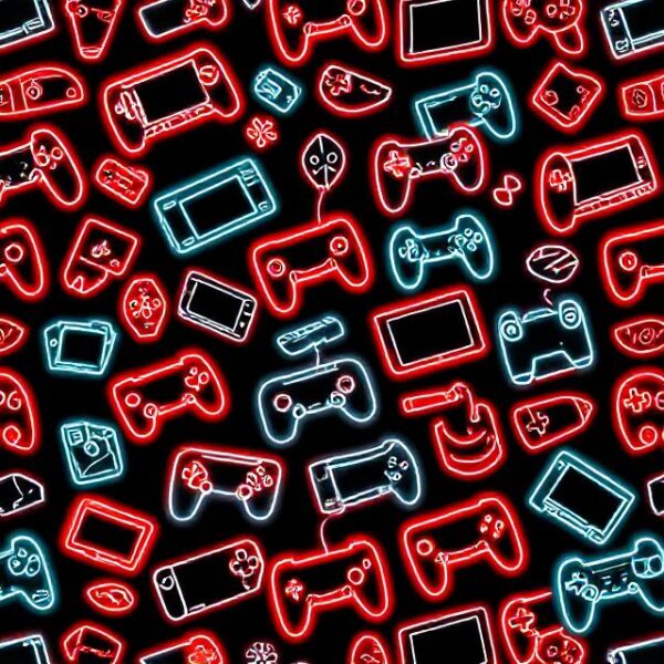 Neon Retro Controllers