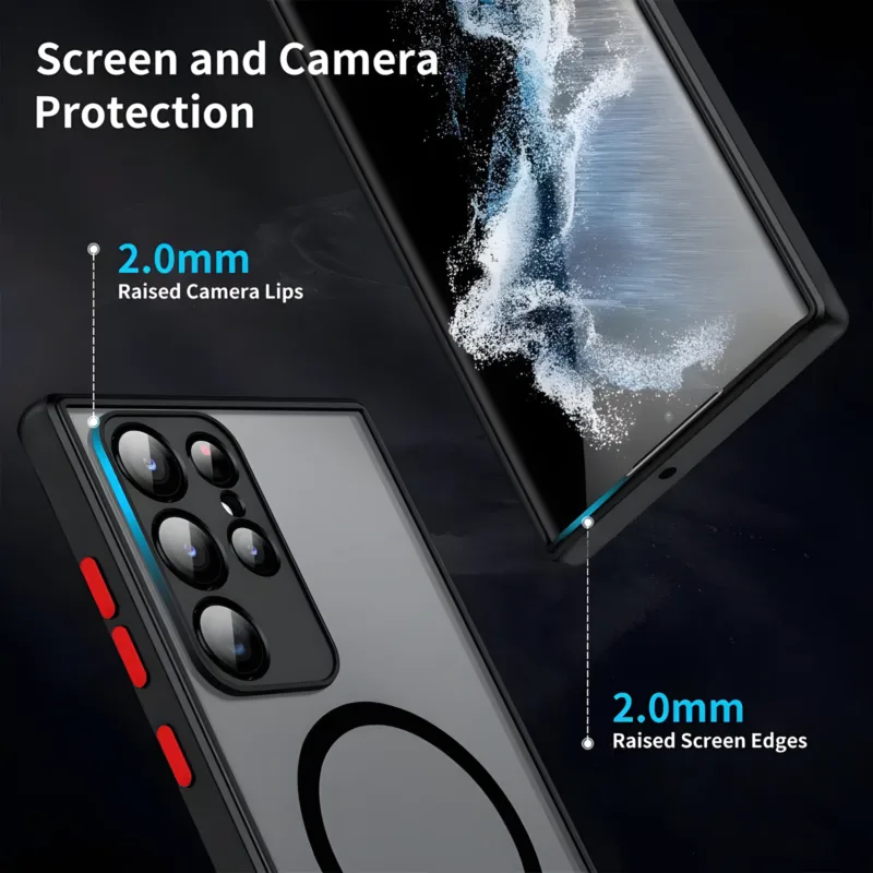 Magnetic Matte Samsung Cases