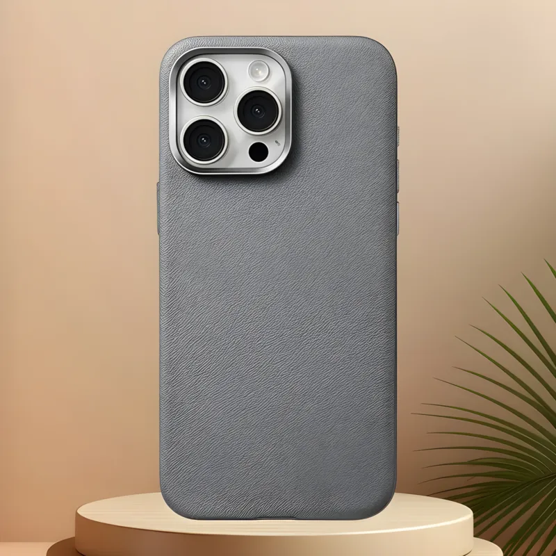 20a9d91d-2c03-4279-b02c-0248e57cd288 Electroplating Frame Litchi Pattern iPhone Cases