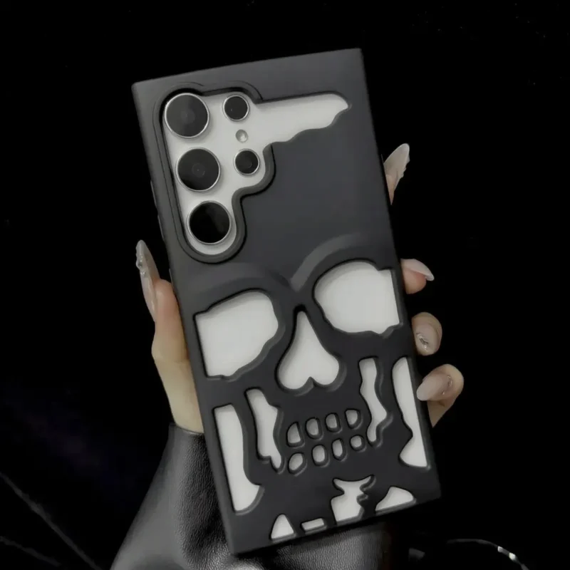 Matte Skull Samsung Cases
