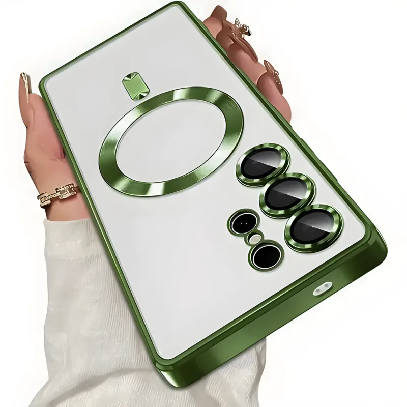 Luxury Magnetic Wireless Charging Samsung Cases