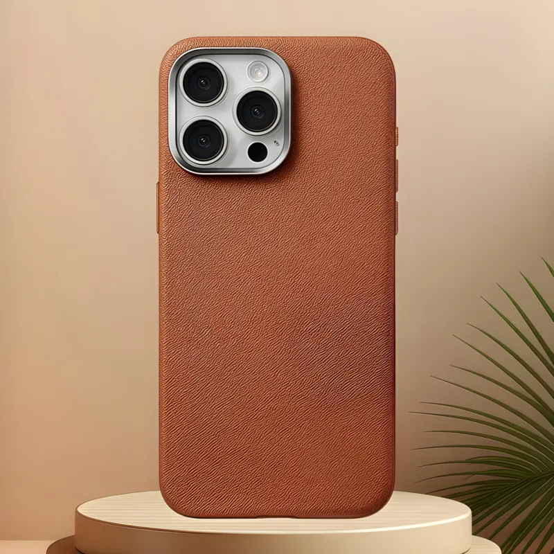 4022d743-a1d3-4ca0-9857-74d96f2a329c Electroplating Frame Litchi Pattern iPhone Cases