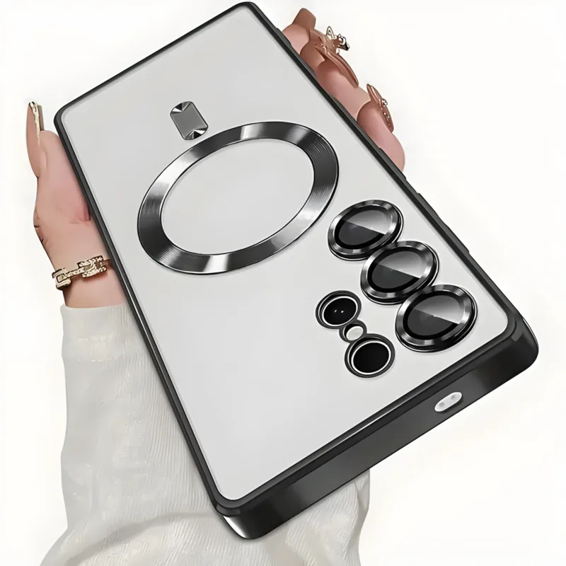 Luxury Magnetic Wireless Charging Samsung Cases