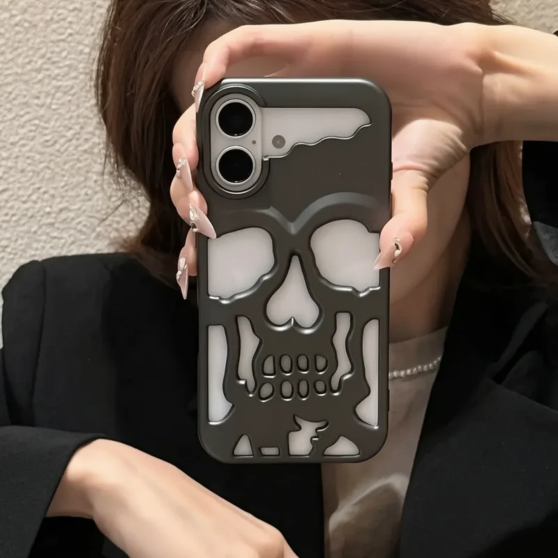 Matte Skull Samsung Cases