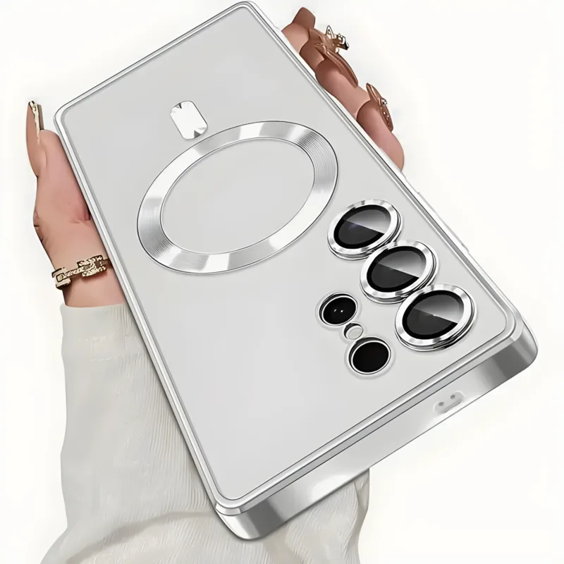 Luxury Magnetic Wireless Charging Samsung Cases