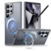 Grey Rotating Magnetic Ring Holder Samsung Cases
