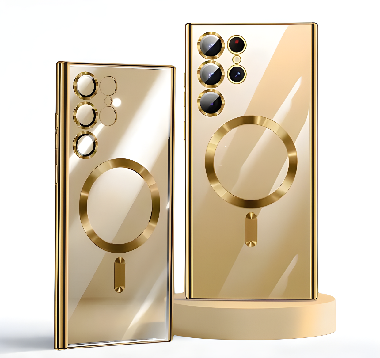 Luxury Magnetic Wireless Charging Samsung Cases
