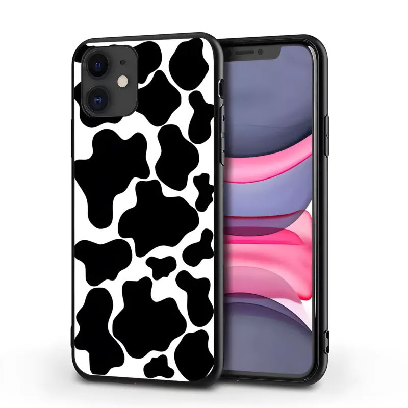 Cow03 Monochrome Moo & Spots iPhone Cases