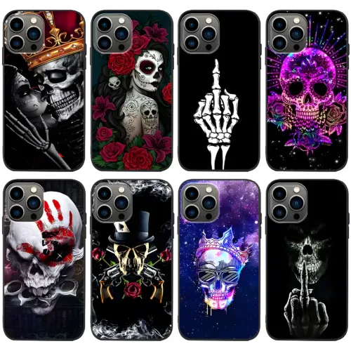 Emo01 Rebel Ink – Skull & Attitude iPhone Cases