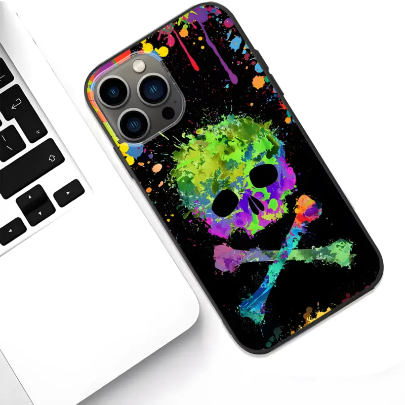 Emo02 Rebel Ink – Skull & Attitude iPhone Cases