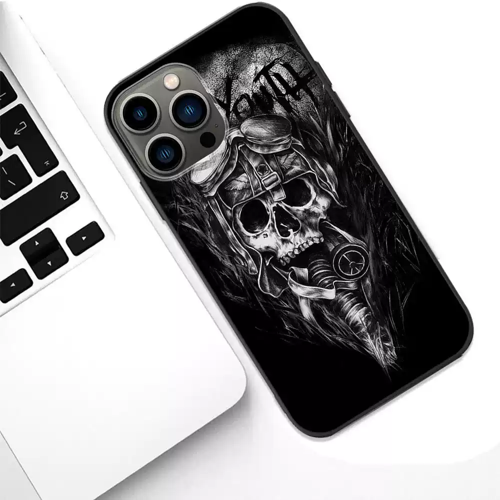 Emo03 Rebel Ink – Skull & Attitude iPhone Cases