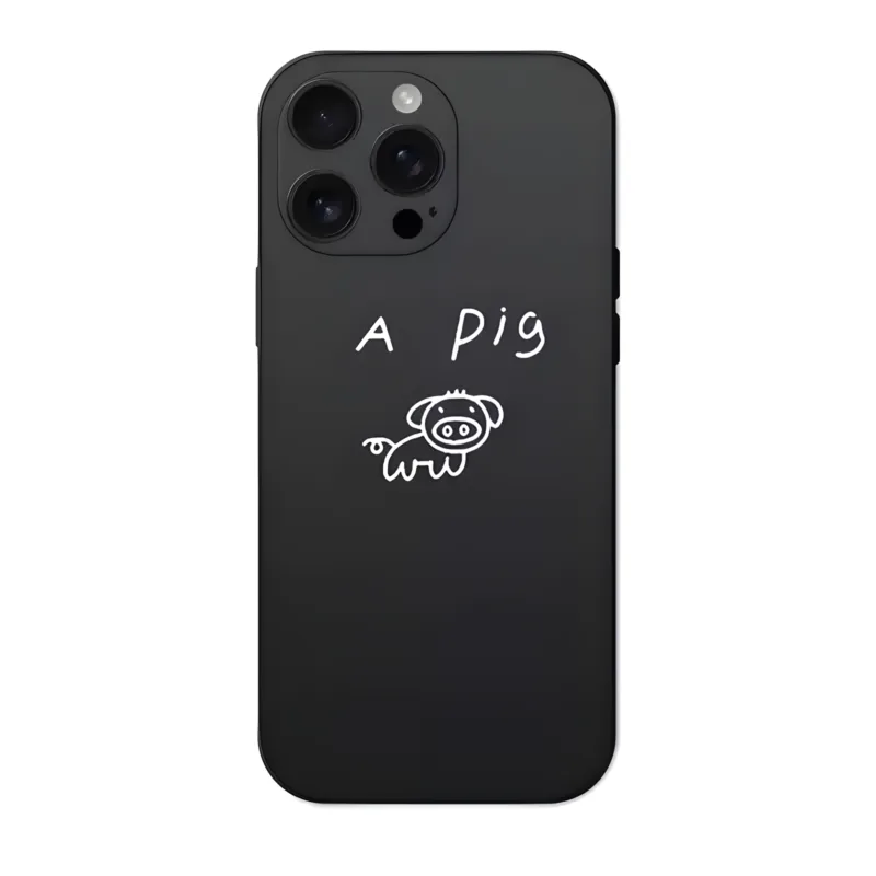 Simple03 Midnight Sketch – Minimalist Line Art iPhone Cases