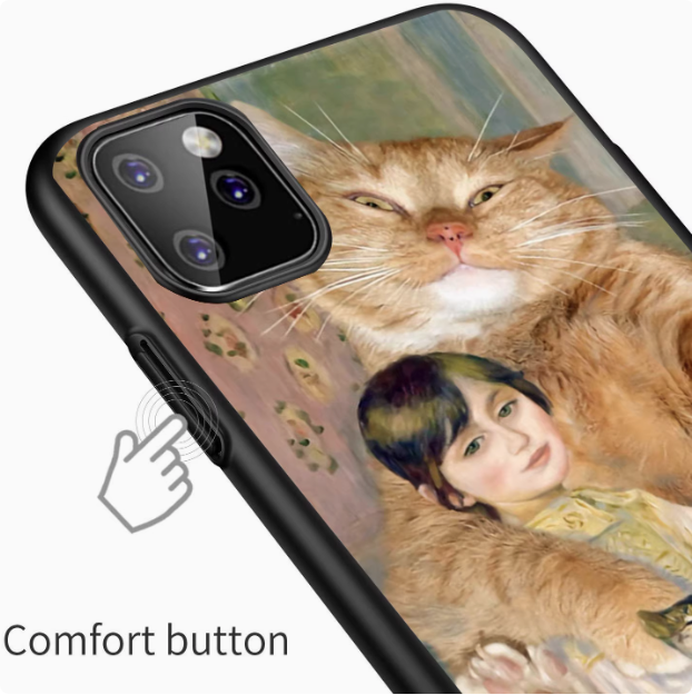 catgallery1 Classic Cat Masterpieces iPhone Cases
