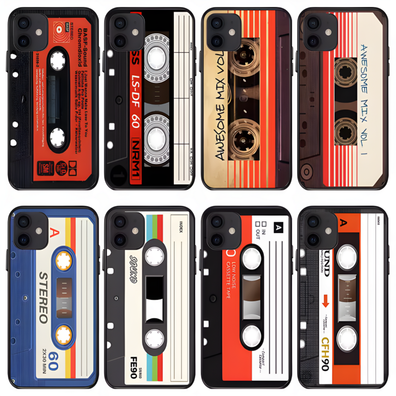 Retro Rewind Vintage Tech Aesthetic iPhone Cases