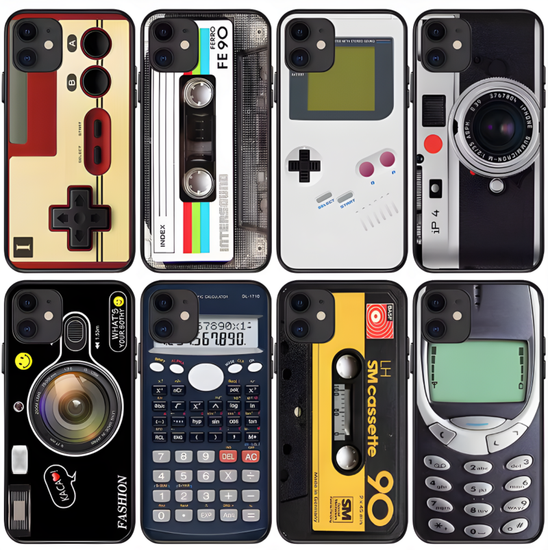 retromain Retro Tech iPhone Cases