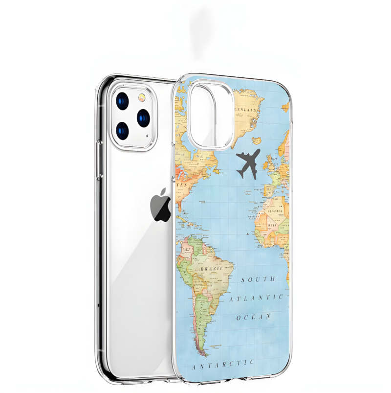 World Map iPhone Cases