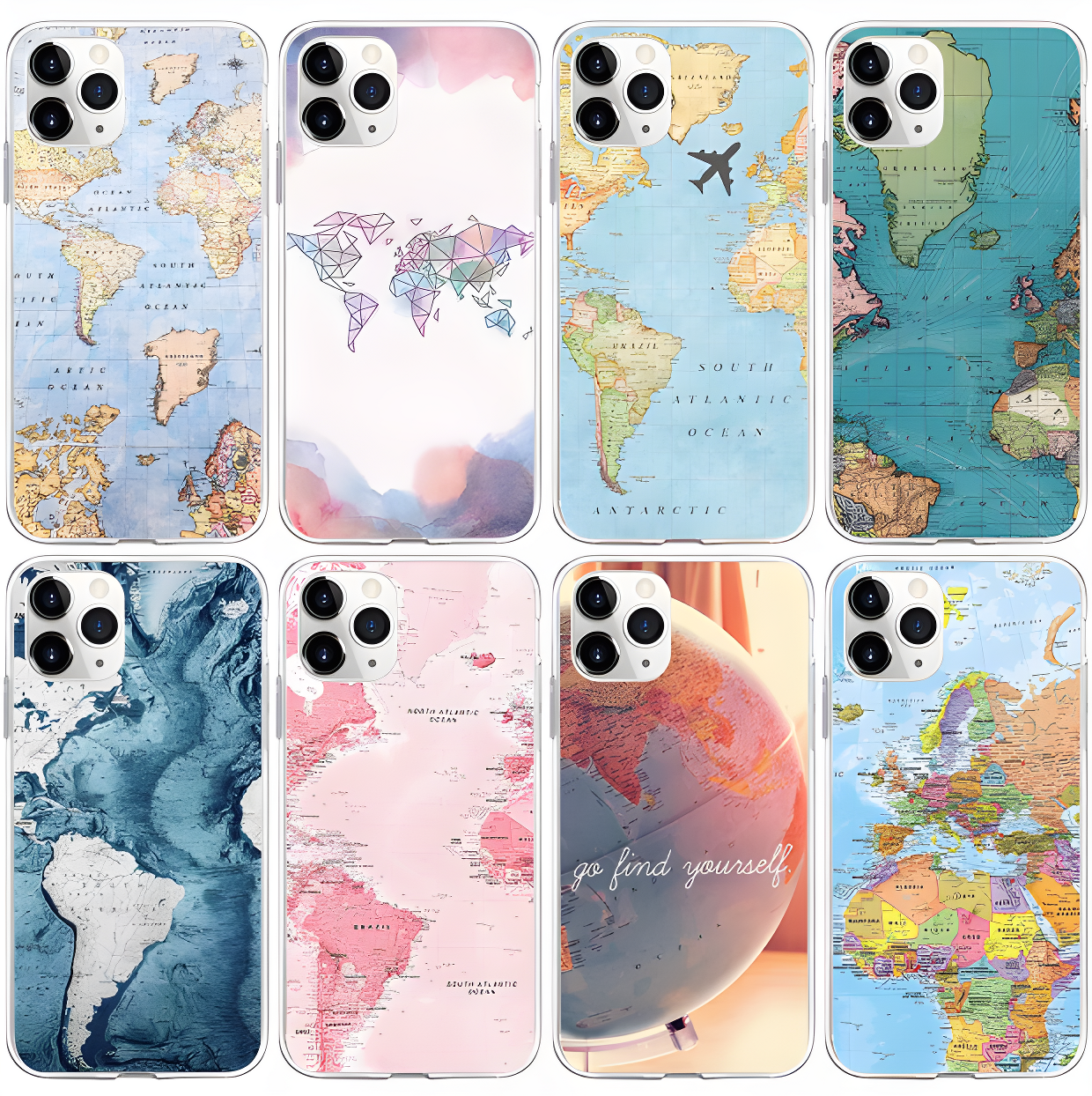 World Map iPhone Cases