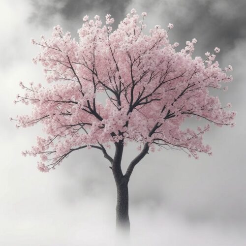 Cherry Blossom Tree Smoky Blossom Fog