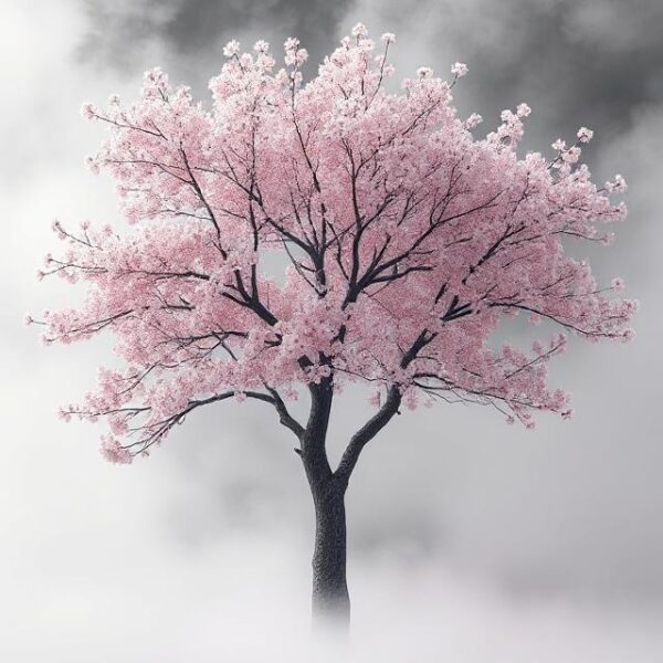 Cherry Blossom Tree Smoky Blossom Fog