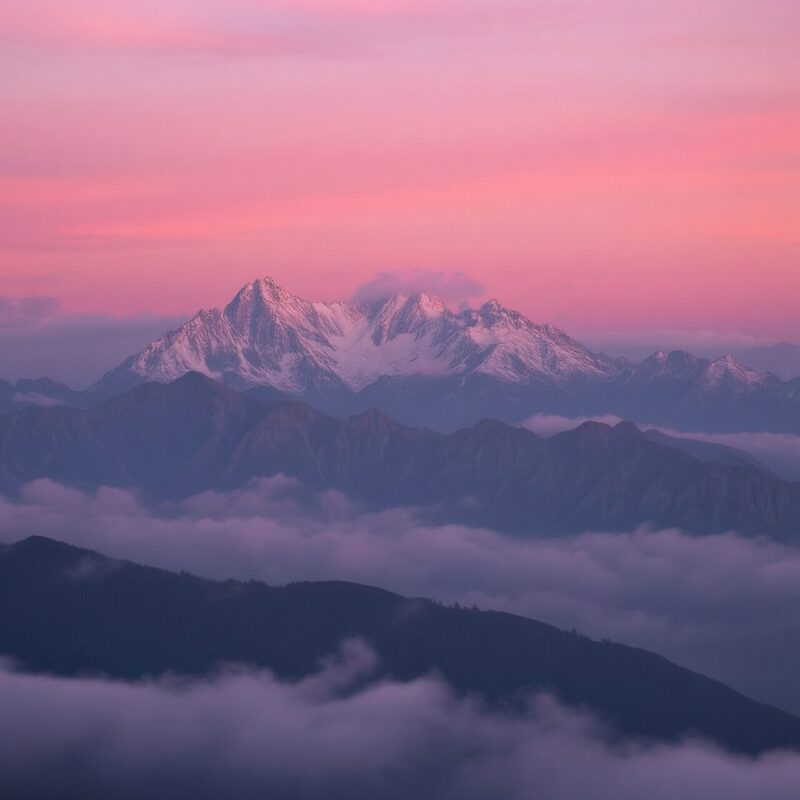 Rose Dusk Mountains