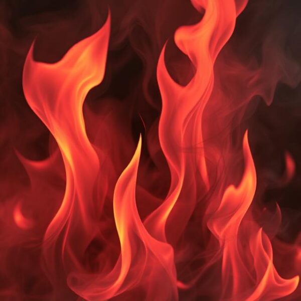 Red Flames Abstract Flickering Flames