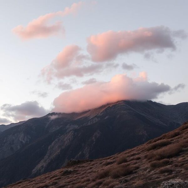 Scenic View Calm Mountain View