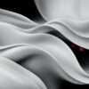 White and Black WAves Soft Pastel Grey