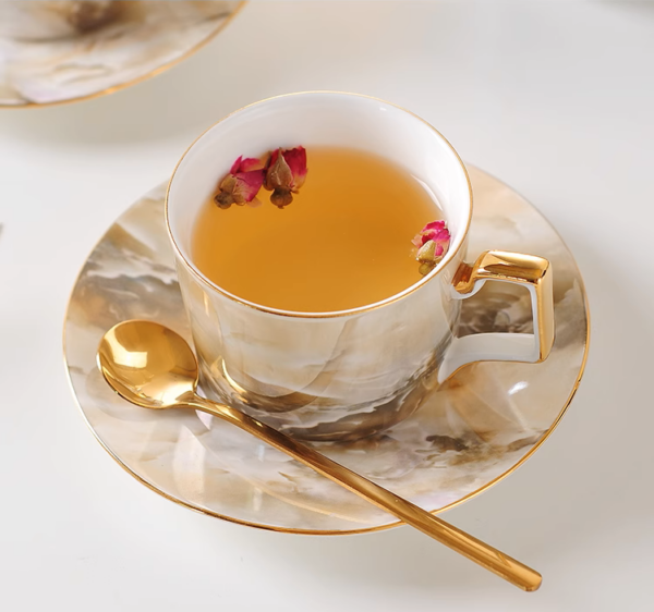 Marble Elegance Tea Set - Image 2